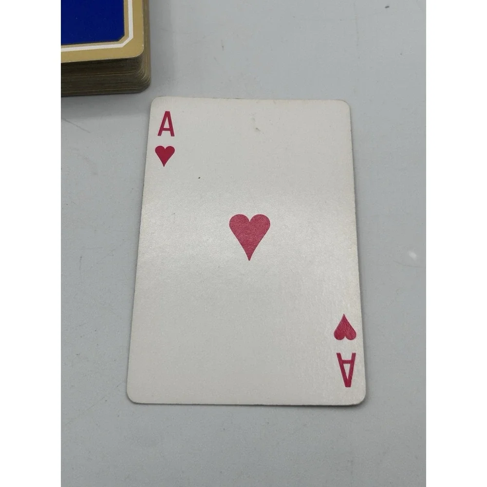 Oxy Cities Service Playing Cards Red Blue Gold Occidental Merger Vtg Read